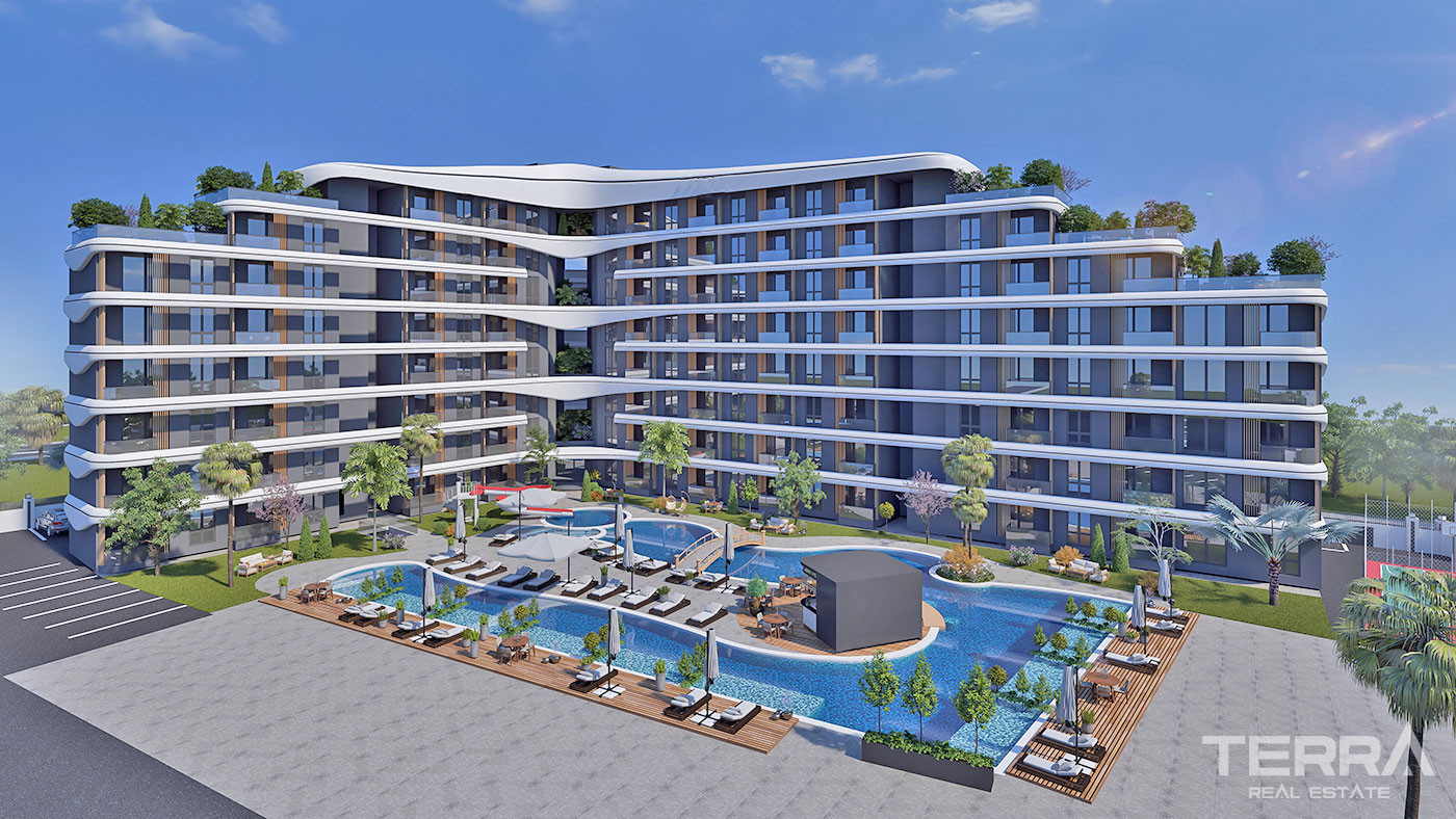 1 Bedroom Apartments with 5 Star Hotel Concept in Antalya, Altıntaş - 66384