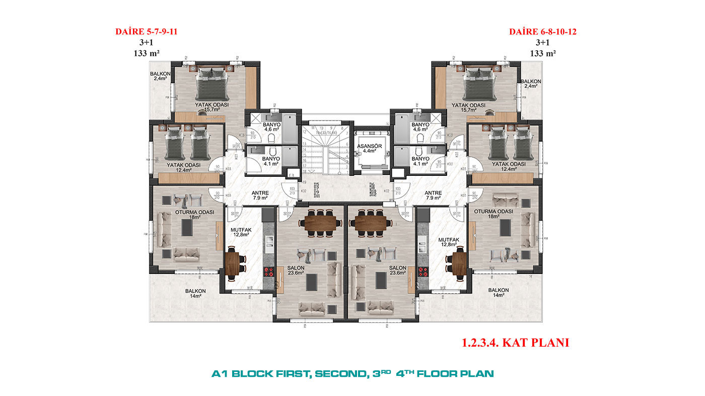 Investment Apartments in Luxury Complex with Swimming Pool - 66758