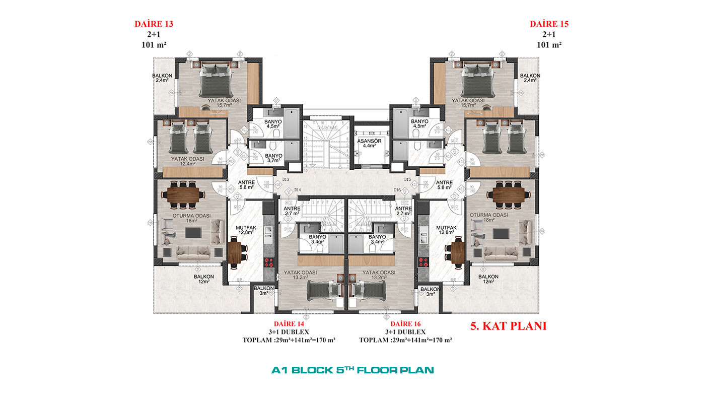 Investment Apartments in Luxury Complex with Swimming Pool - 66759