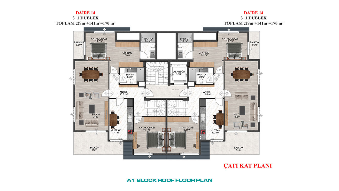 Investment Apartments in Luxury Complex with Swimming Pool - 66760