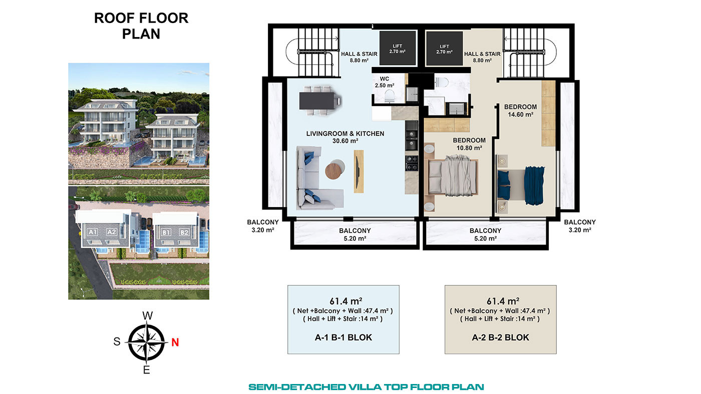 Luxurious Villas with Panoramic Views and Spacious Interiors in Alanya - 94633
