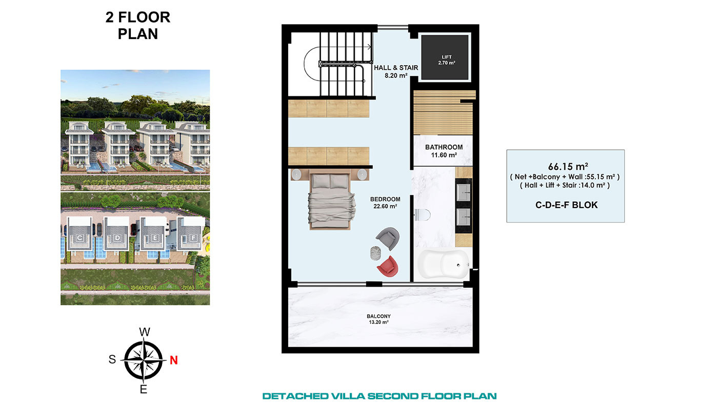 Luxurious Villas with Panoramic Views and Spacious Interiors in Alanya - 94636