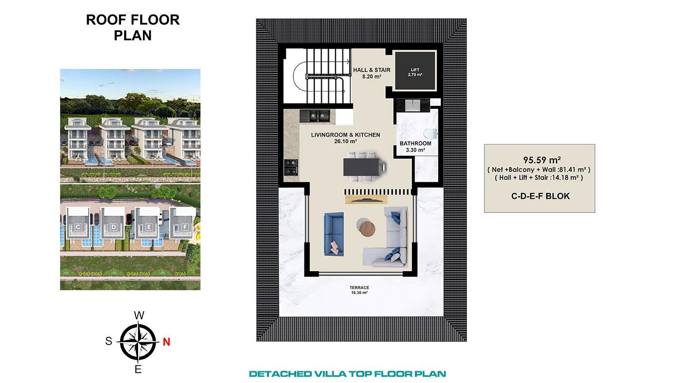 Luxurious Villas with Panoramic Views and Spacious Interiors in Alanya - 94638