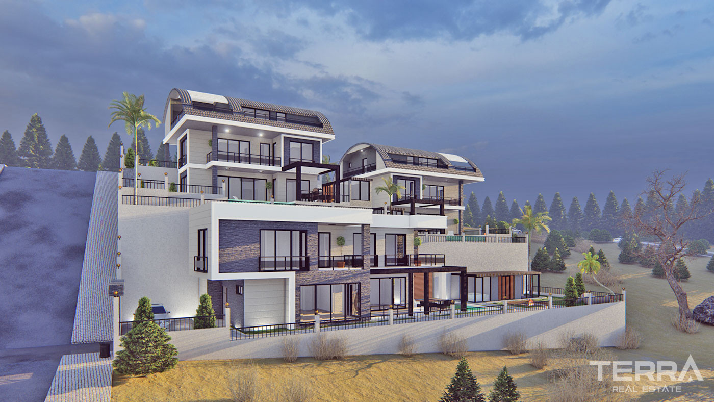 Luxury Villas with Private Pool in Alanya, Bektaş - 67116