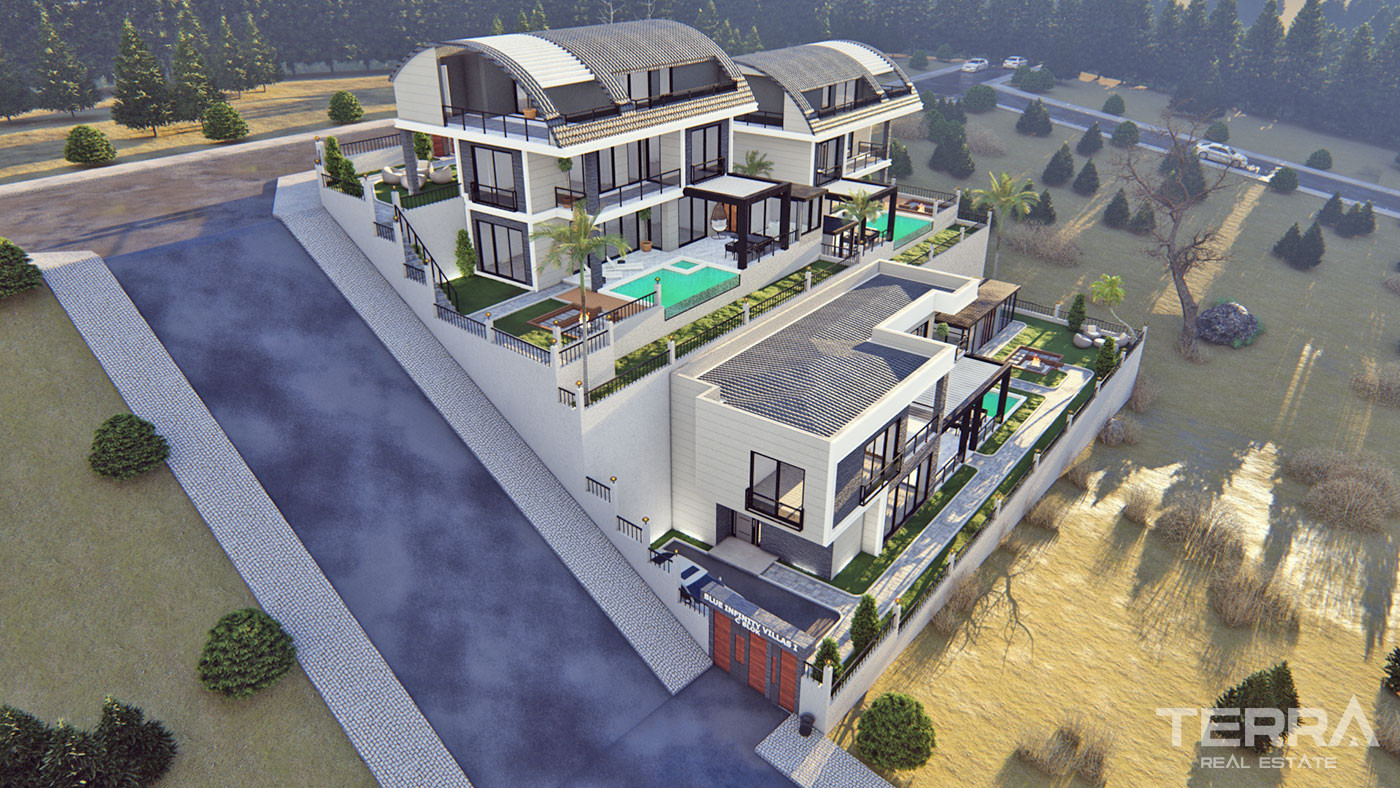 Luxury Villas with Private Pool in Alanya, Bektaş - 67121