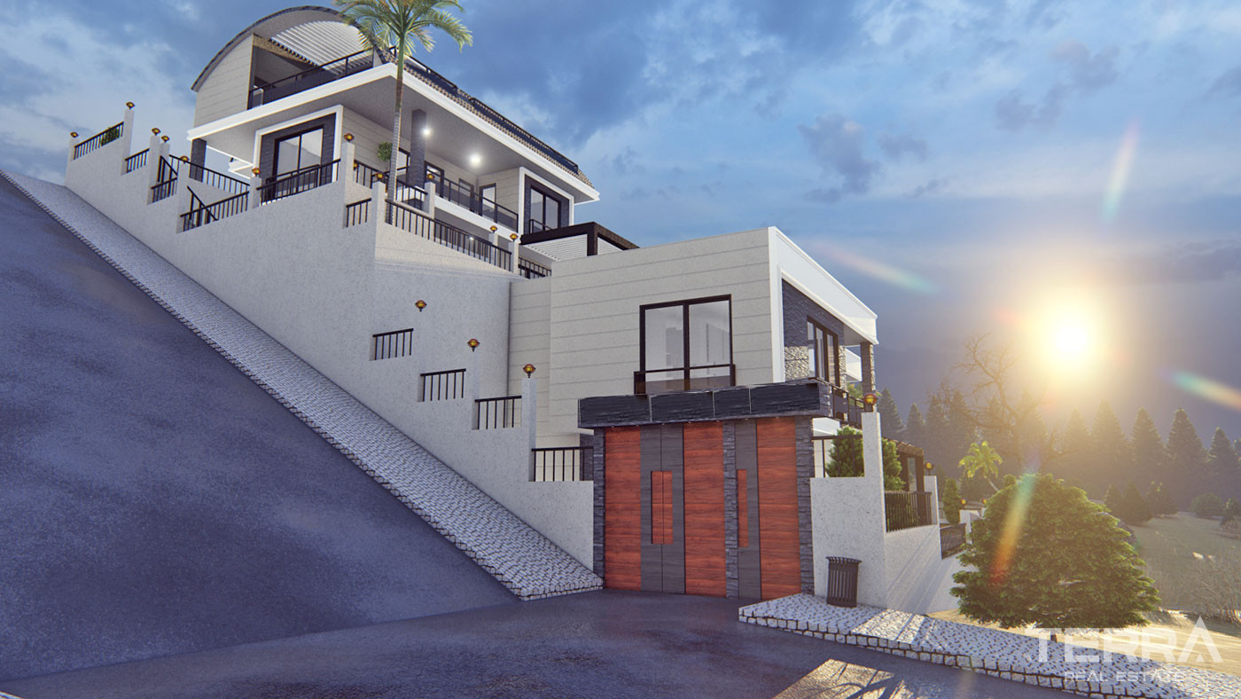 Luxury Villas with Private Pool in Alanya, Bektaş - 67127