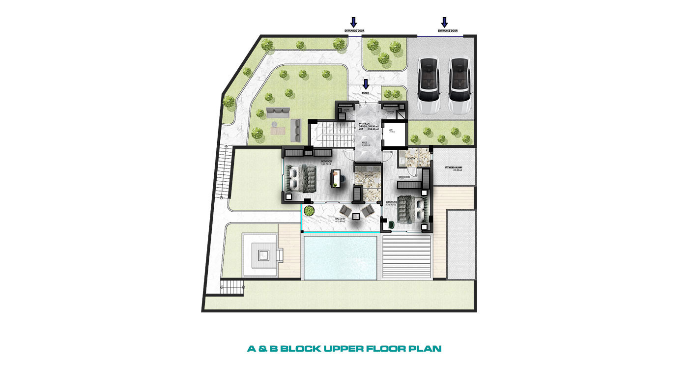 Luxury Villas with Private Pool in Alanya, Bektaş - 67146