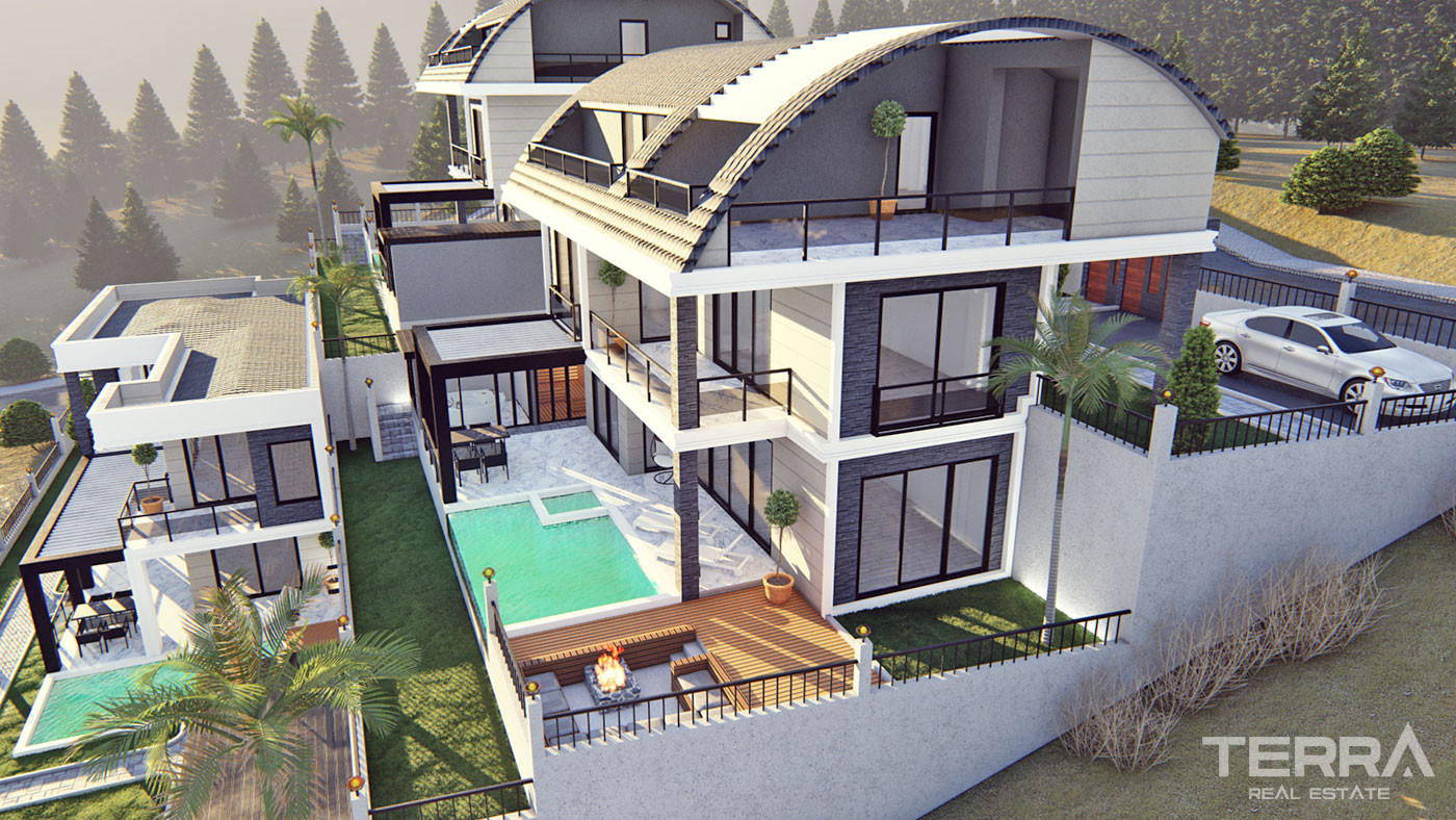 Luxury Villas with Private Pool in Alanya, Bektaş - 67154