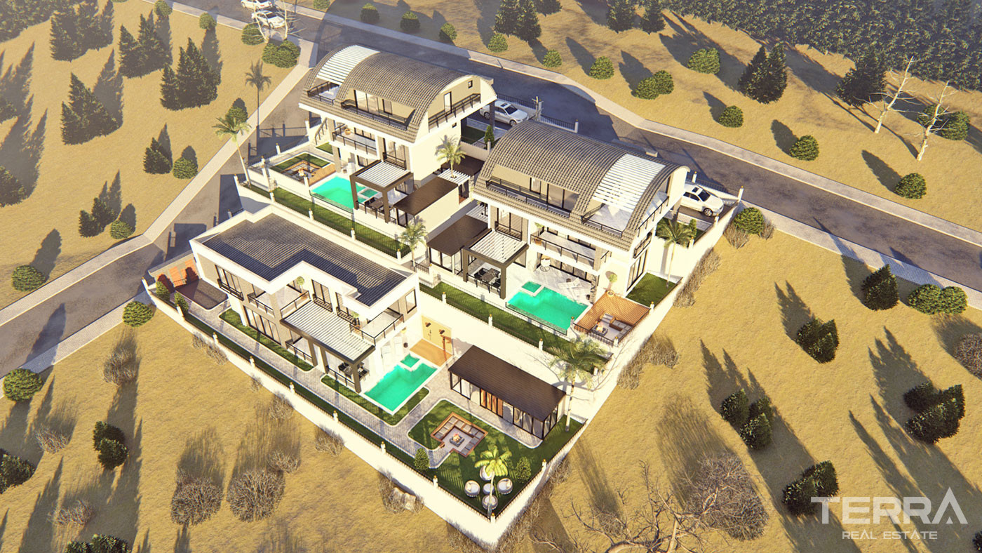 Luxury Villas with Private Pool in Alanya, Bektaş - 67163