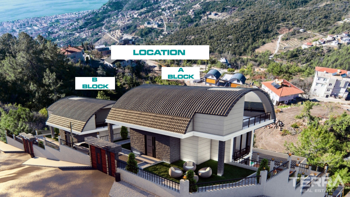 Luxury Villas with Private Pool in Alanya, Bektaş - 67170