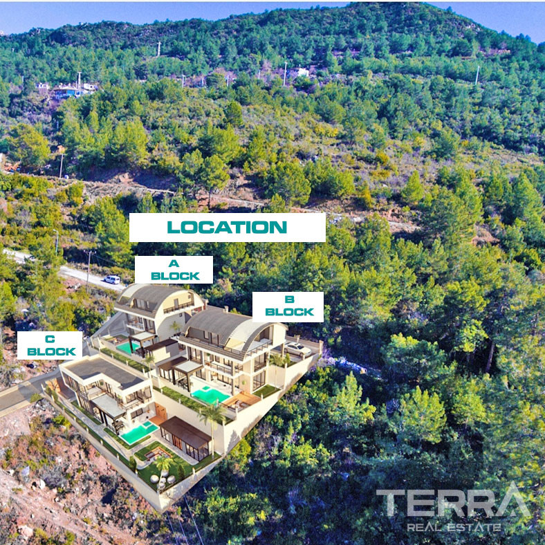 Luxury Villas with Private Pool in Alanya, Bektaş - 67171
