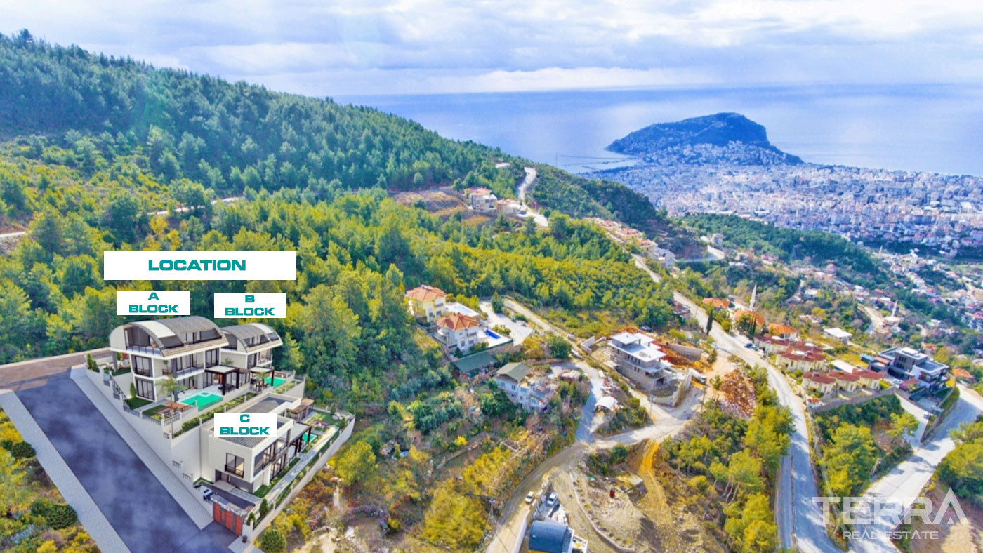 Luxury Villas with Private Pool in Alanya, Bektaş - 67172