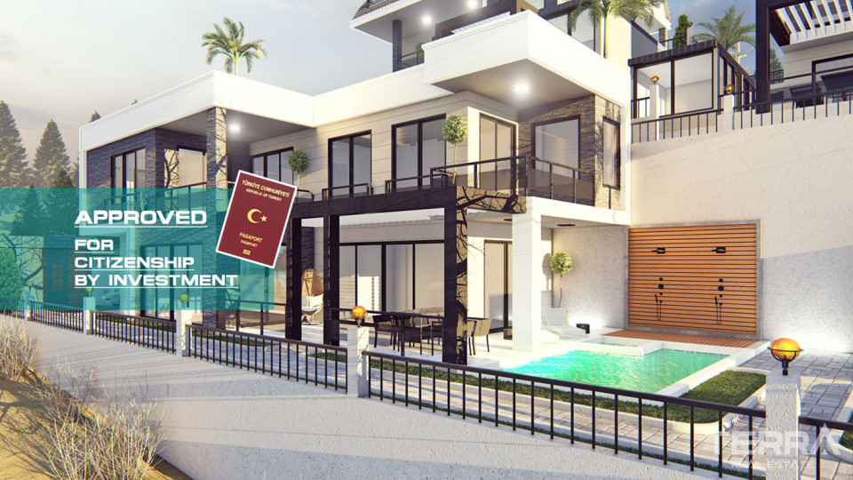 Luxusvillen mit privatem Pool in Alanya, Bektaş