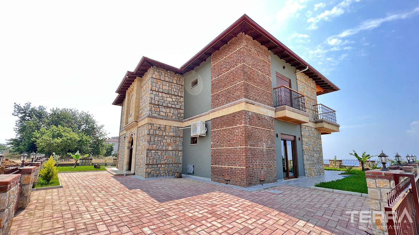 Outstanding Stone Villa in Avsallar, Alanya with Sea View - 67347