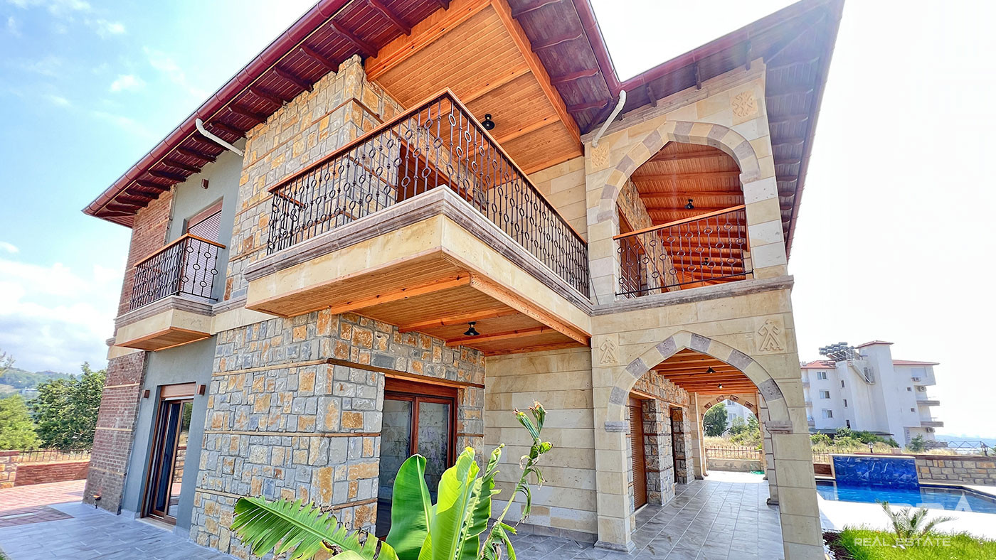 Outstanding Stone Villa in Avsallar, Alanya with Sea View - 67354
