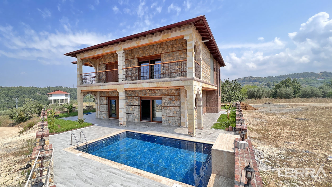 Outstanding Stone Villa in Avsallar, Alanya with Sea View - 67355
