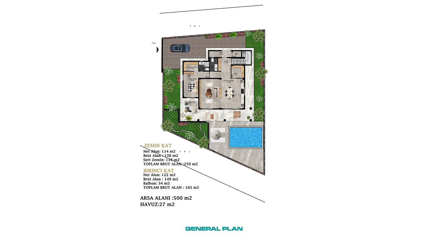 Outstanding Stone Villa in Avsallar, Alanya with Sea View - 67372