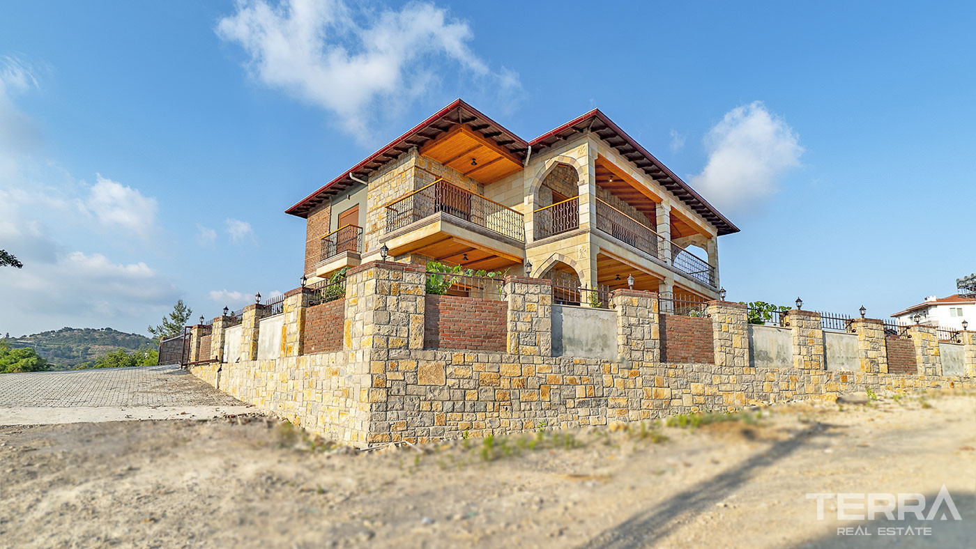 Outstanding Stone Villa in Avsallar, Alanya with Sea View - 67824