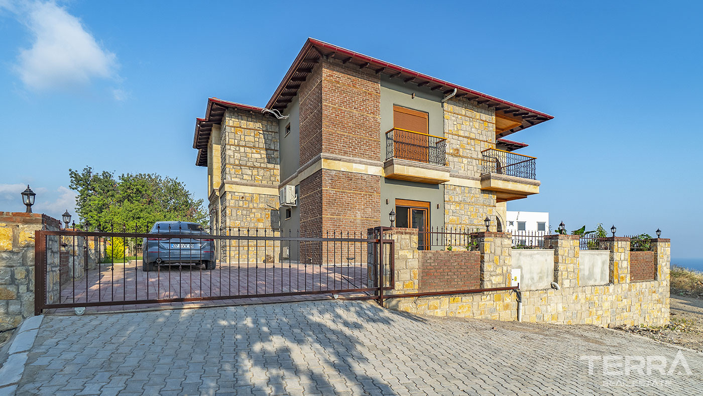 Outstanding Stone Villa in Avsallar, Alanya with Sea View - 67825