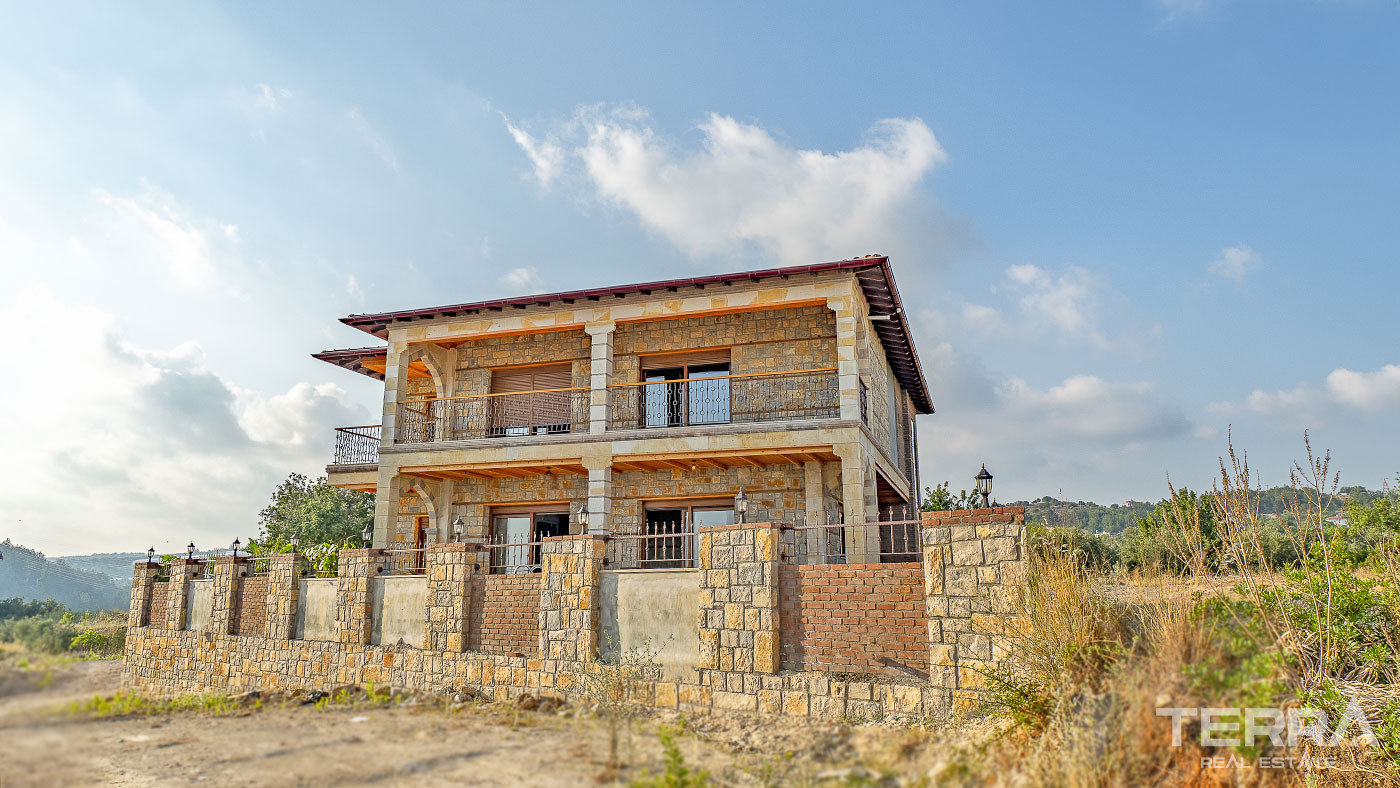 Outstanding Stone Villa in Avsallar, Alanya with Sea View - 67826