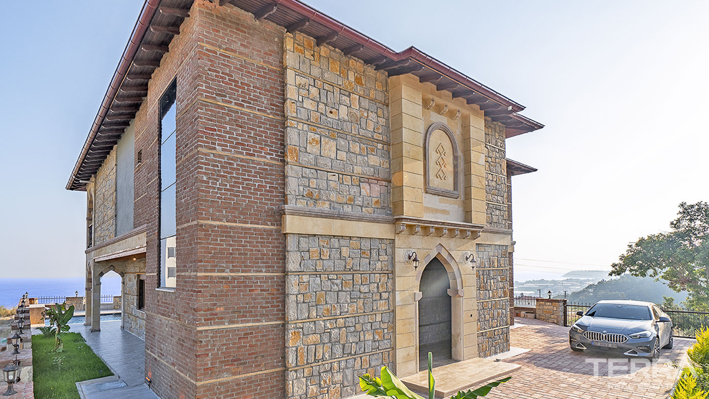Outstanding Stone Villa in Avsallar, Alanya with Sea View - 67828