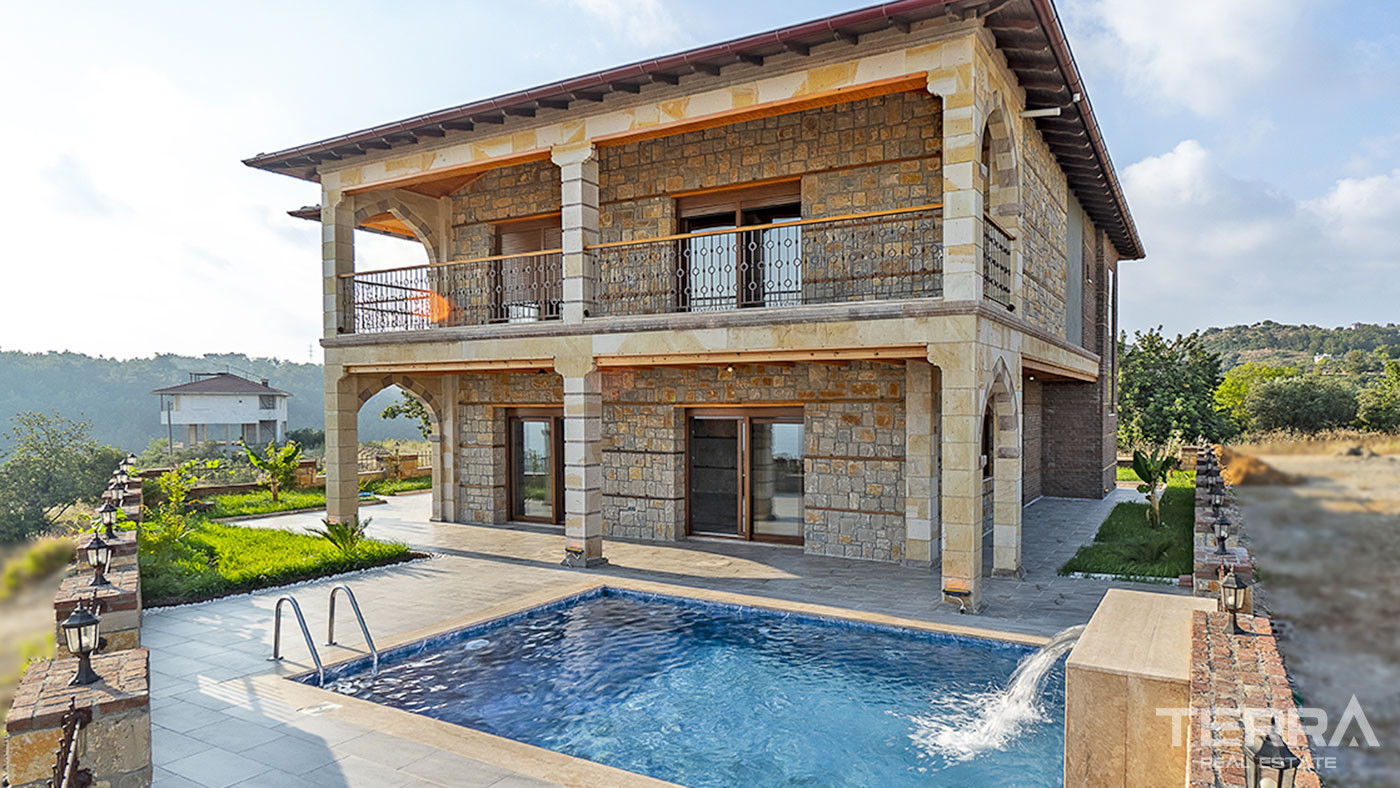 Outstanding Stone Villa in Avsallar, Alanya with Sea View - 67829