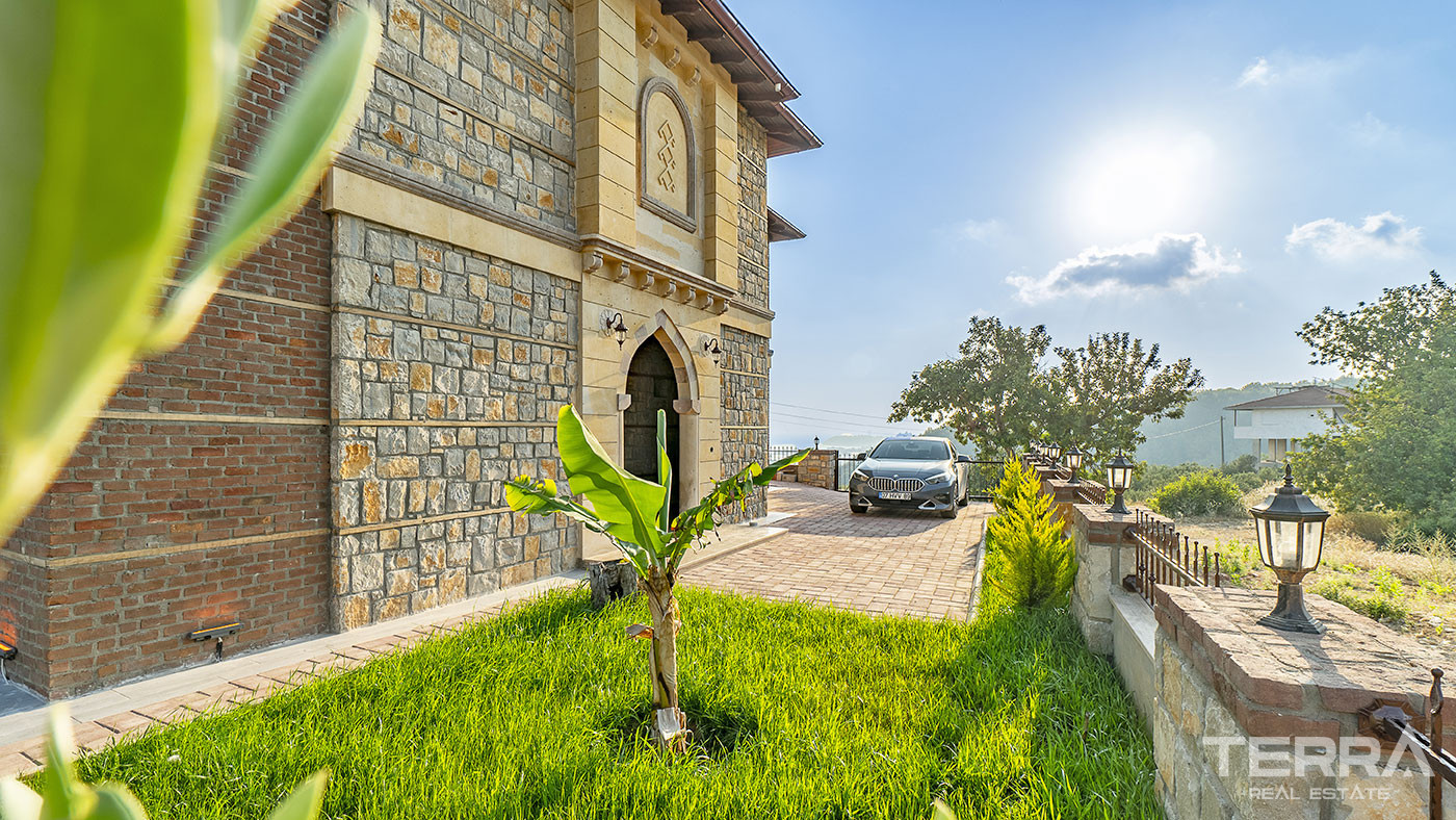 Outstanding Stone Villa in Avsallar, Alanya with Sea View - 67835