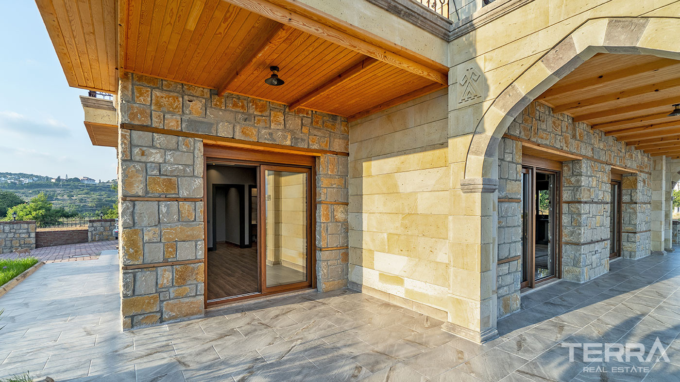 Outstanding Stone Villa in Avsallar, Alanya with Sea View - 67836