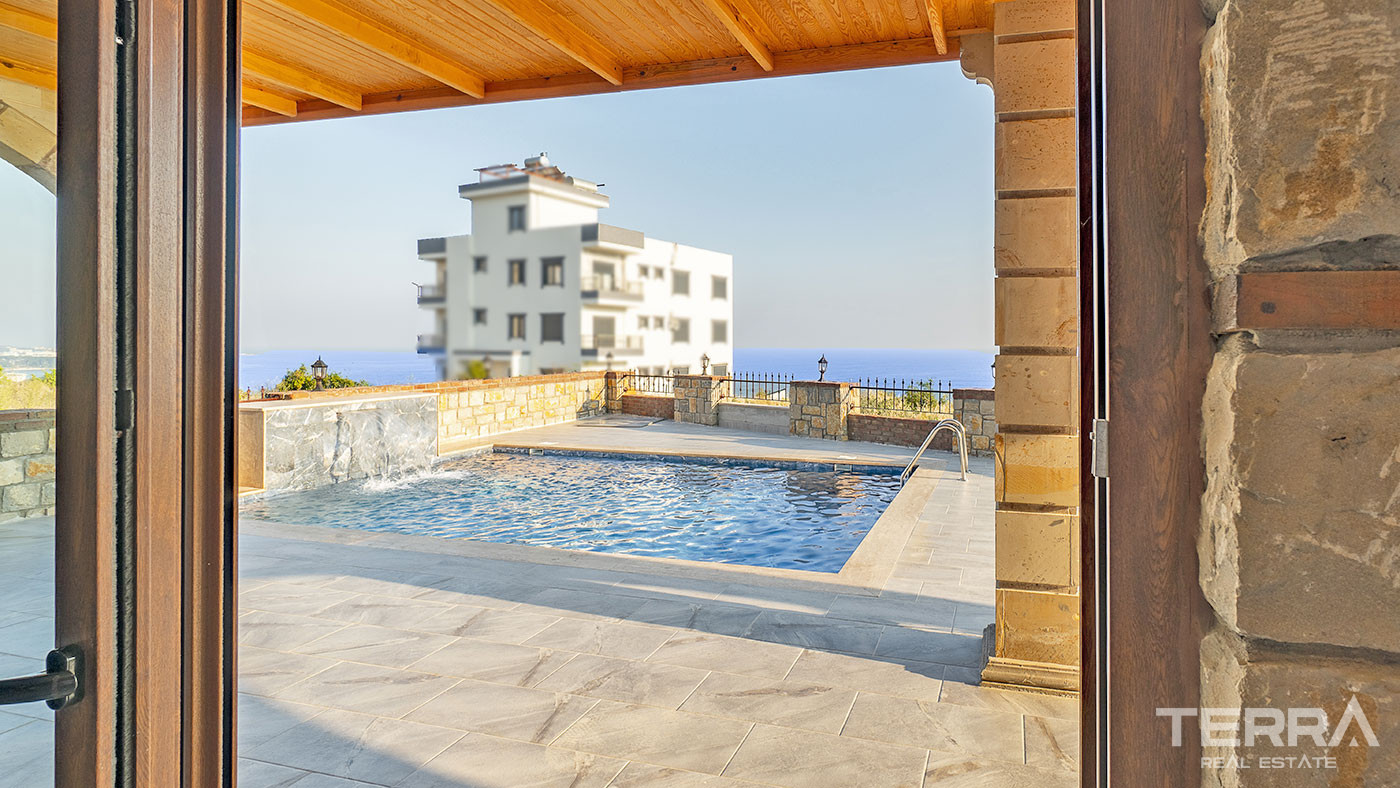 Outstanding Stone Villa in Avsallar, Alanya with Sea View - 67842