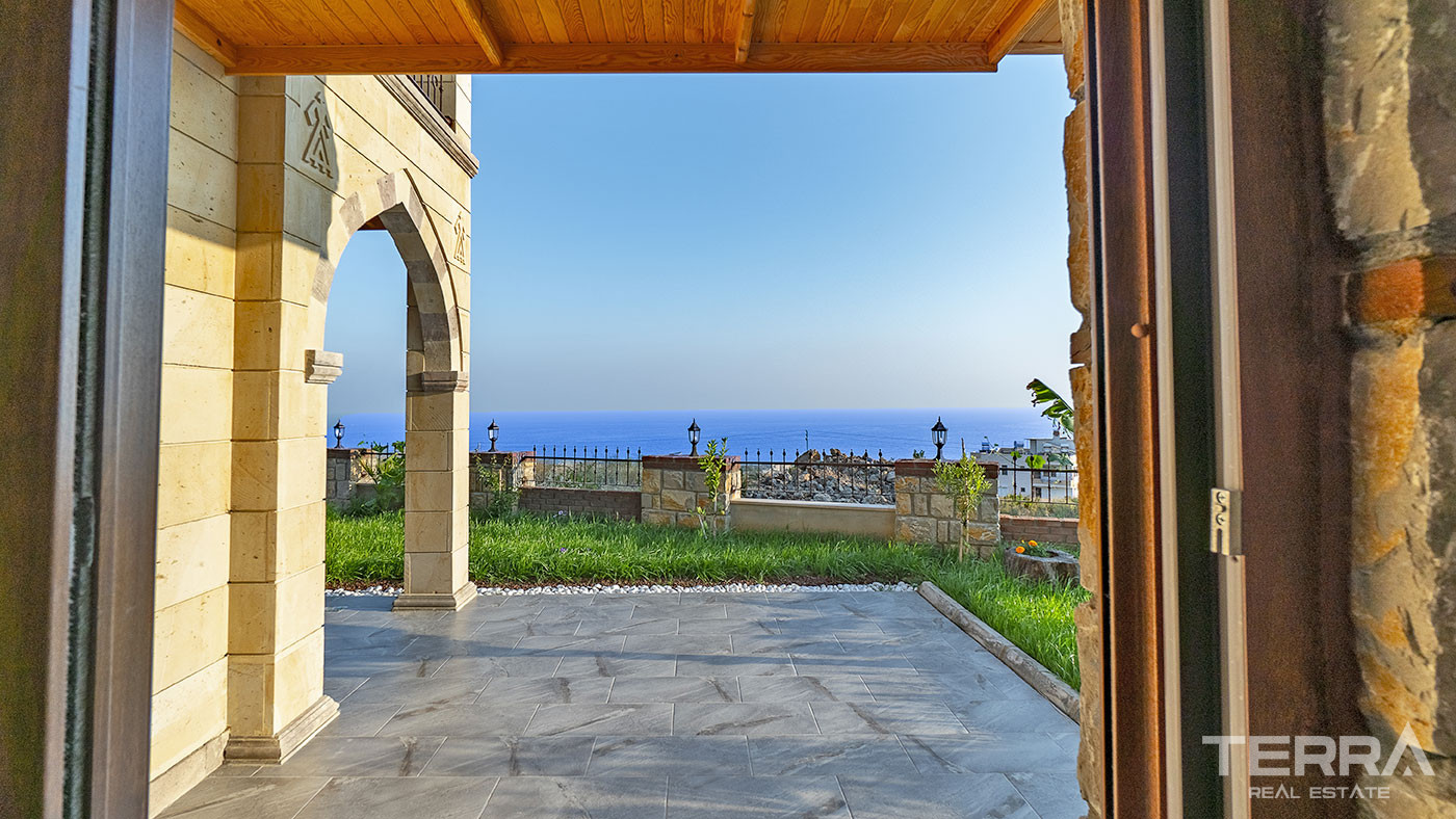 Outstanding Stone Villa in Avsallar, Alanya with Sea View - 67854