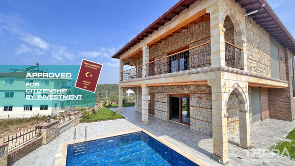 Outstanding Stone Villa in Avsallar, Alanya with Sea View