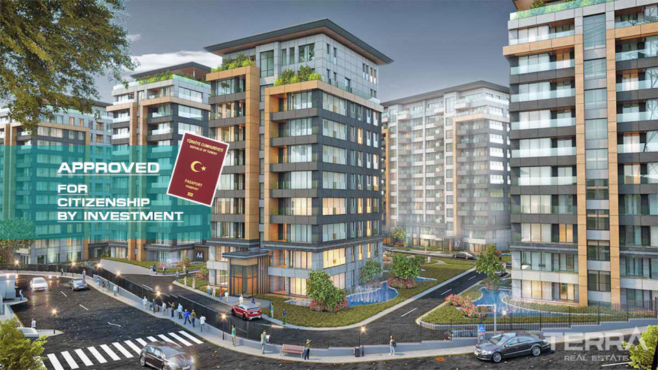 Flats for sale in Avrupa Konutları Çamlıvadi in Istanbul, Kağıthane