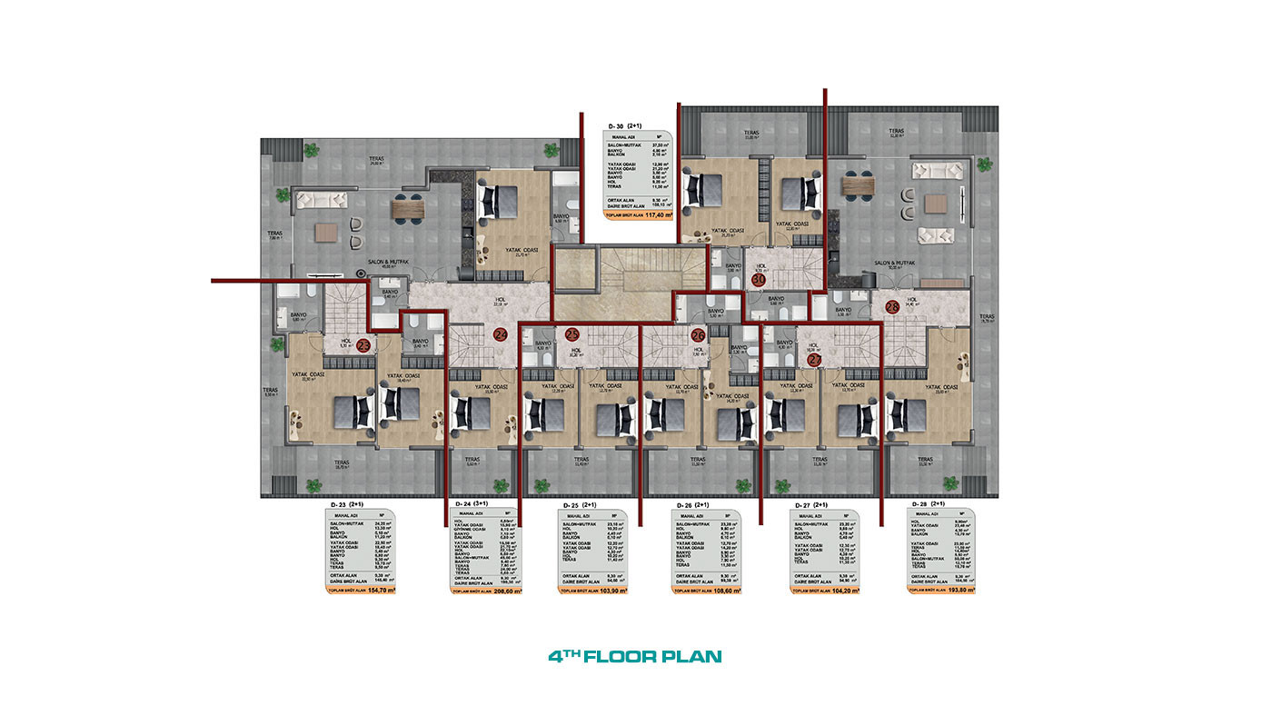 Brand New Luxury Apartments with Modern Design in Alanya, Oba - 67483