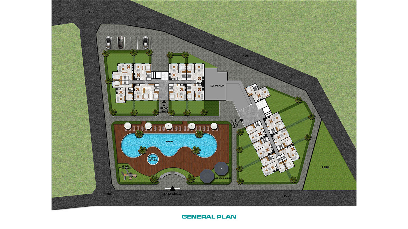 Apartments with Luxury Design in Alanya, Avsallar 350 m to the Beach - 67568