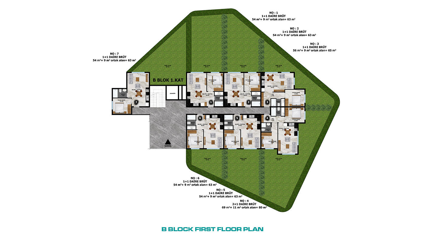 Apartments with Luxury Design in Alanya, Avsallar 350 m to the Beach - 67570