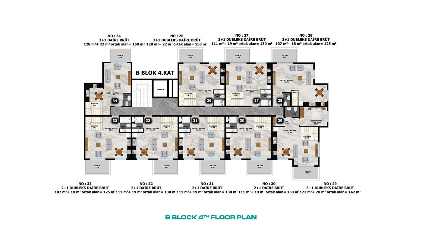 Apartments with Luxury Design in Alanya, Avsallar 350 m to the Beach - 67571