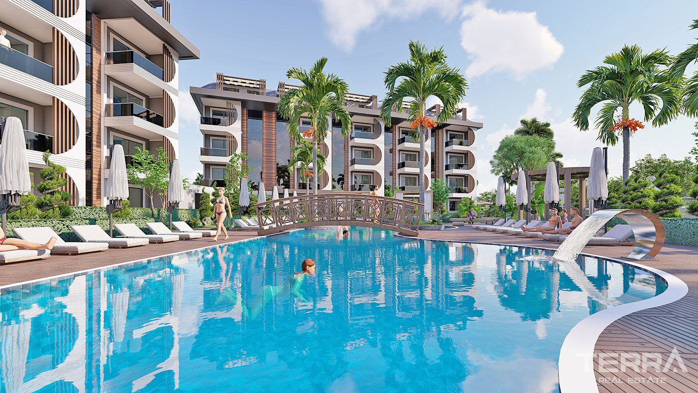 Apartments with Luxury Design in Alanya, Avsallar 350 m to the Beach - 67523