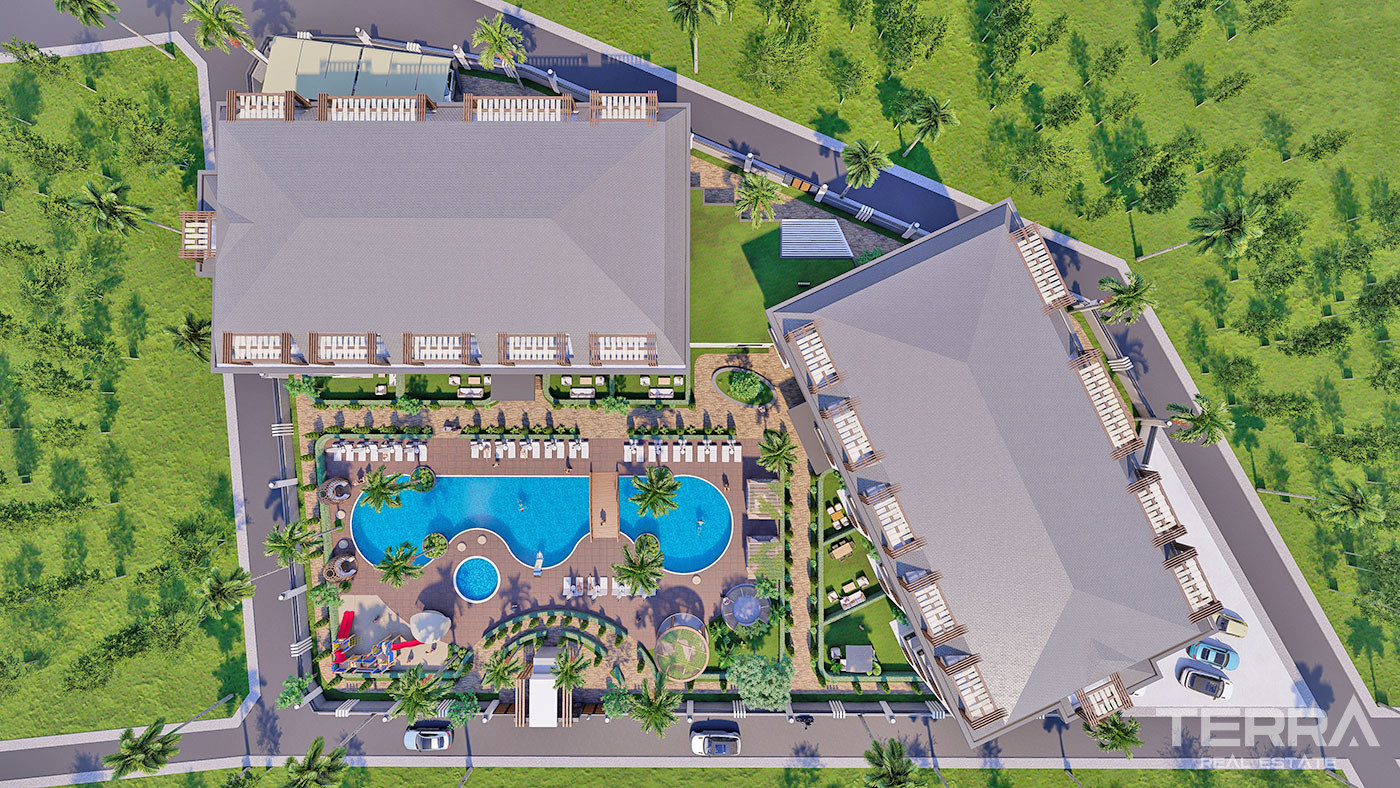 Apartments with Luxury Design in Alanya, Avsallar 350 m to the Beach - 67524