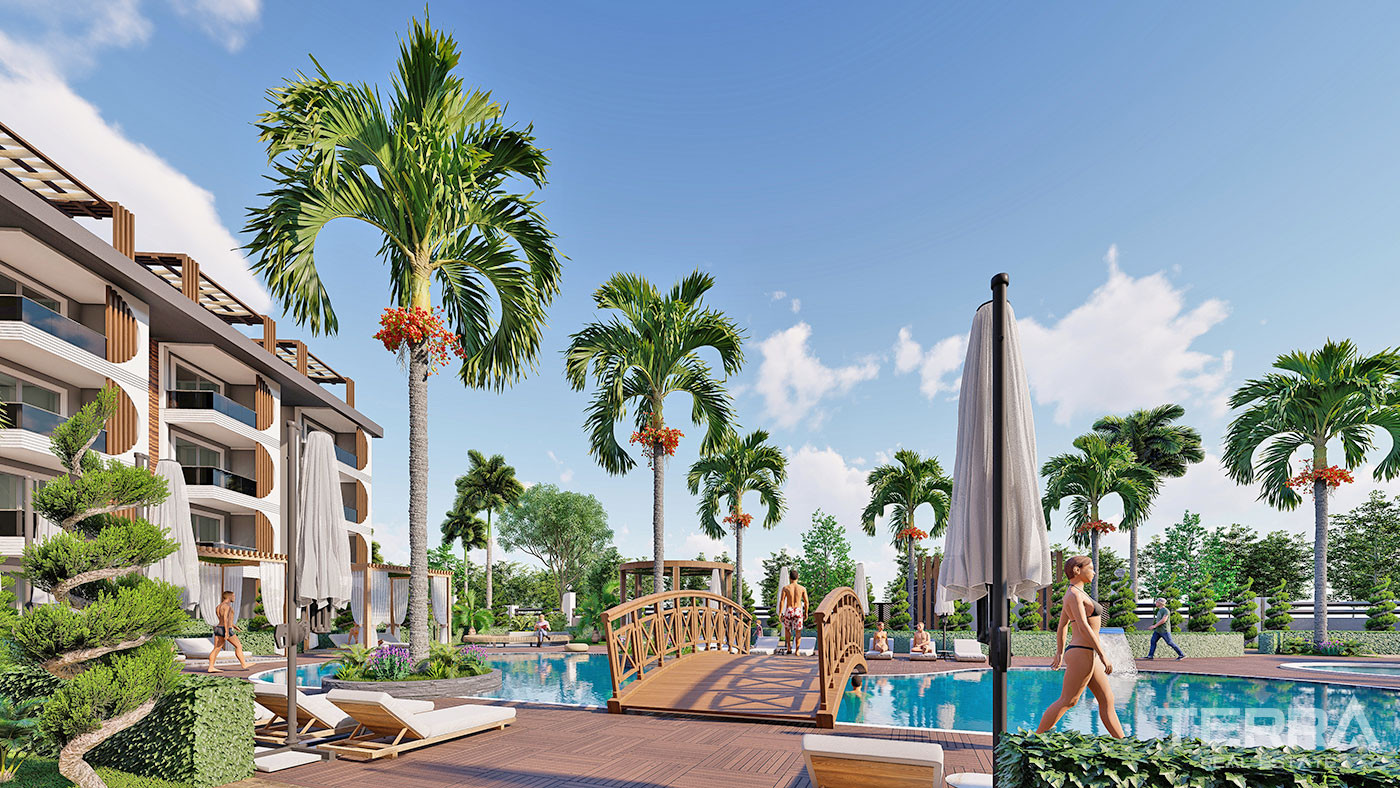 Apartments with Luxury Design in Alanya, Avsallar 350 m to the Beach - 67525