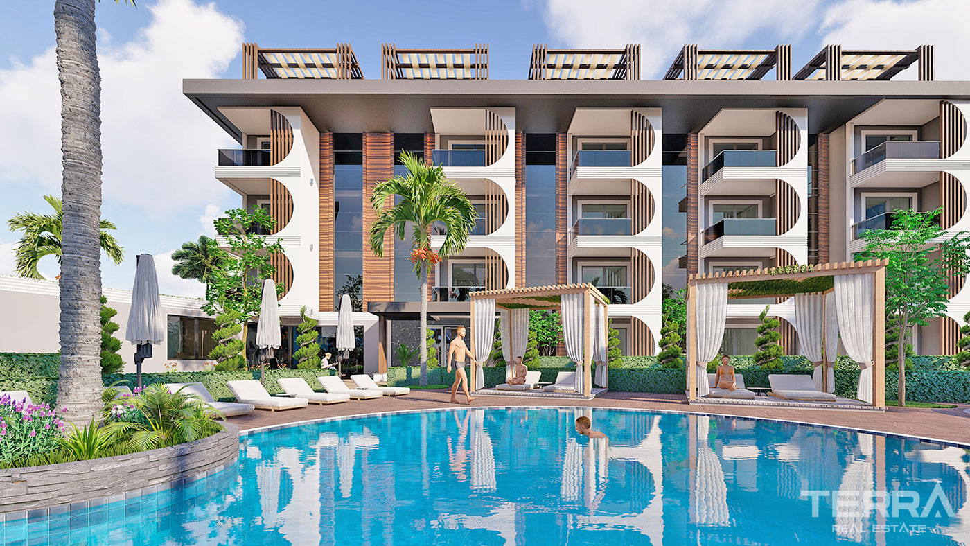 Apartments with Luxury Design in Alanya, Avsallar 350 m to the Beach - 67526