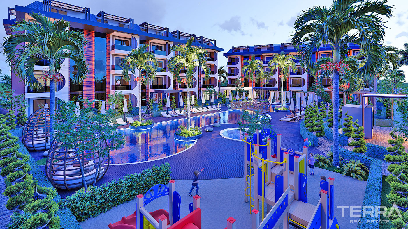 Apartments with Luxury Design in Alanya, Avsallar 350 m to the Beach - 67530