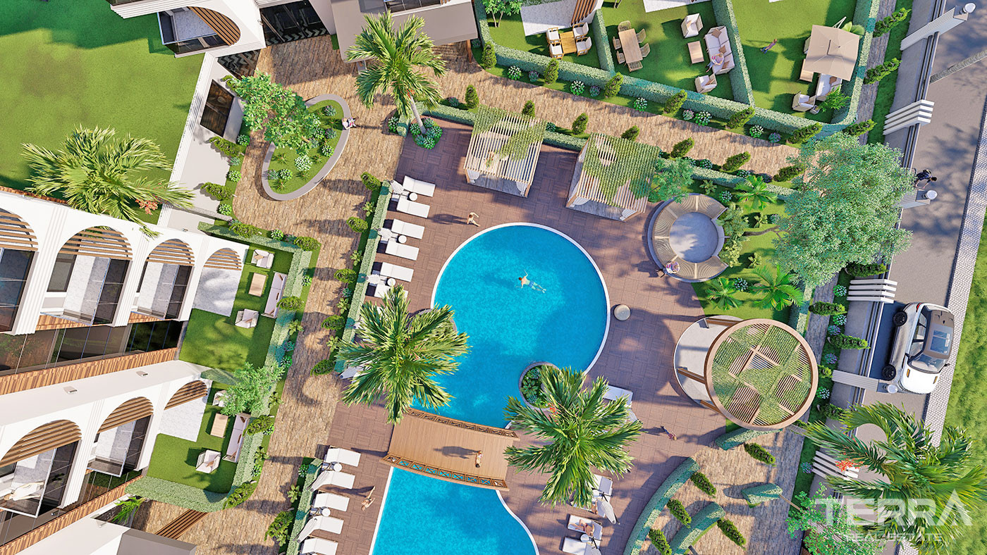 Apartments with Luxury Design in Alanya, Avsallar 350 m to the Beach - 67531