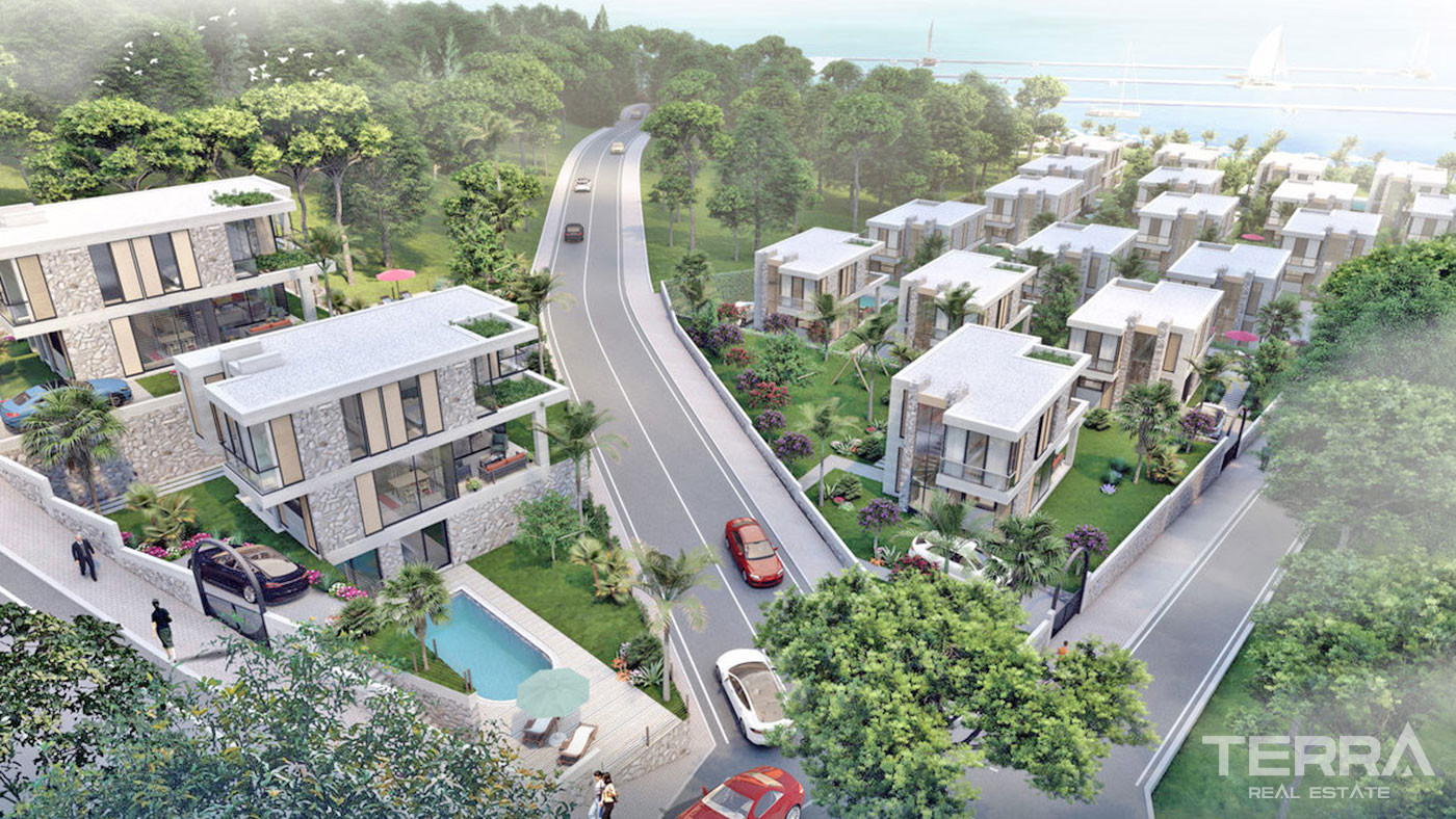 Contemporary Design Private Villas by the Sea in Bodrum, Güllük - 67581