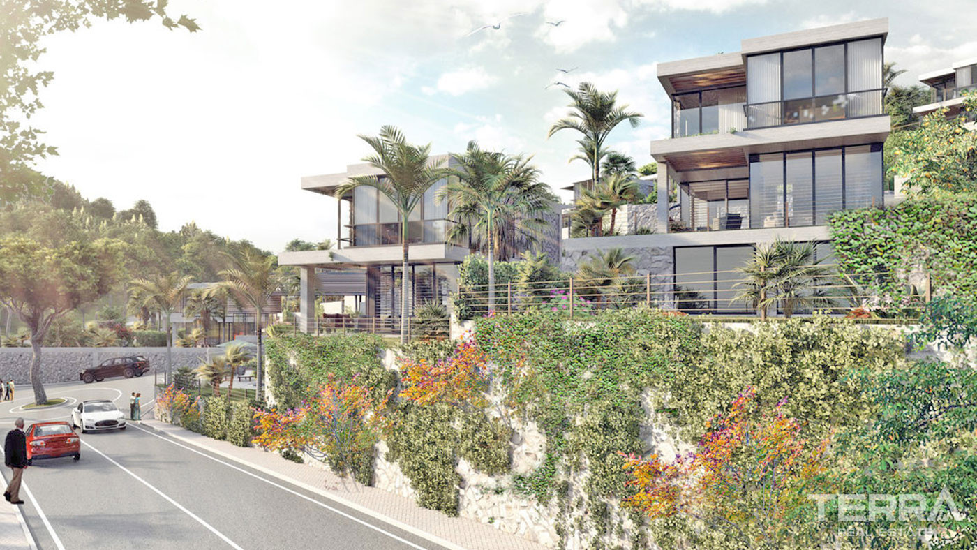 Contemporary Design Private Villas by the Sea in Bodrum, Güllük - 67582