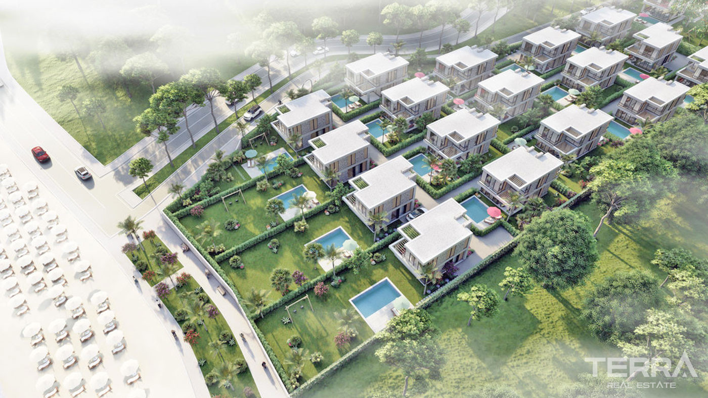 Contemporary Design Private Villas by the Sea in Bodrum, Güllük - 67584