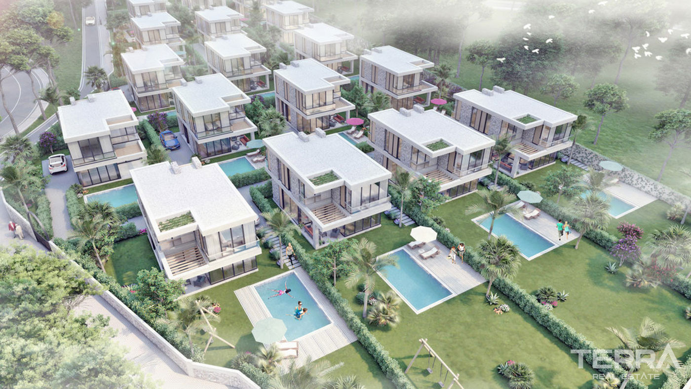 Contemporary Design Private Villas by the Sea in Bodrum, Güllük - 67587