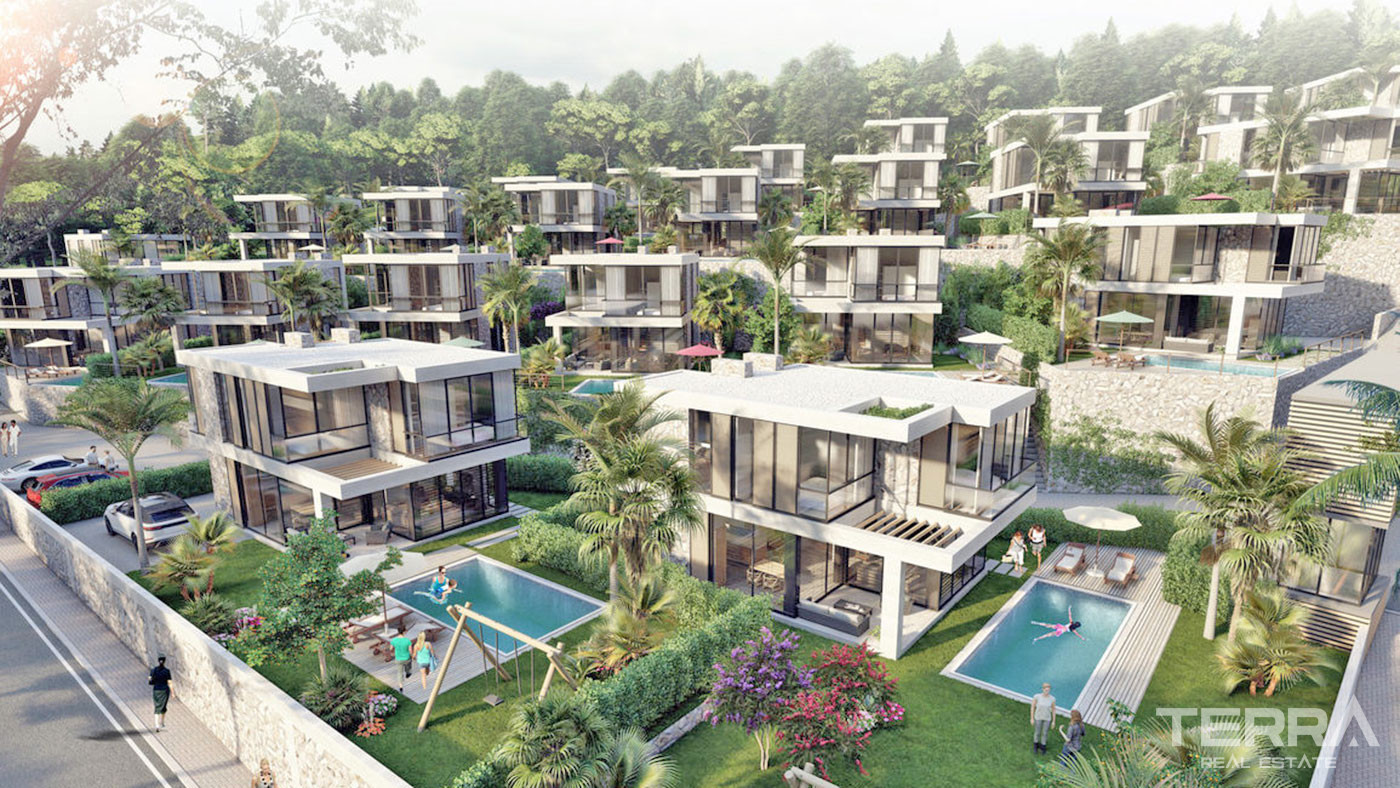 Contemporary Design Private Villas by the Sea in Bodrum, Güllük - 67591