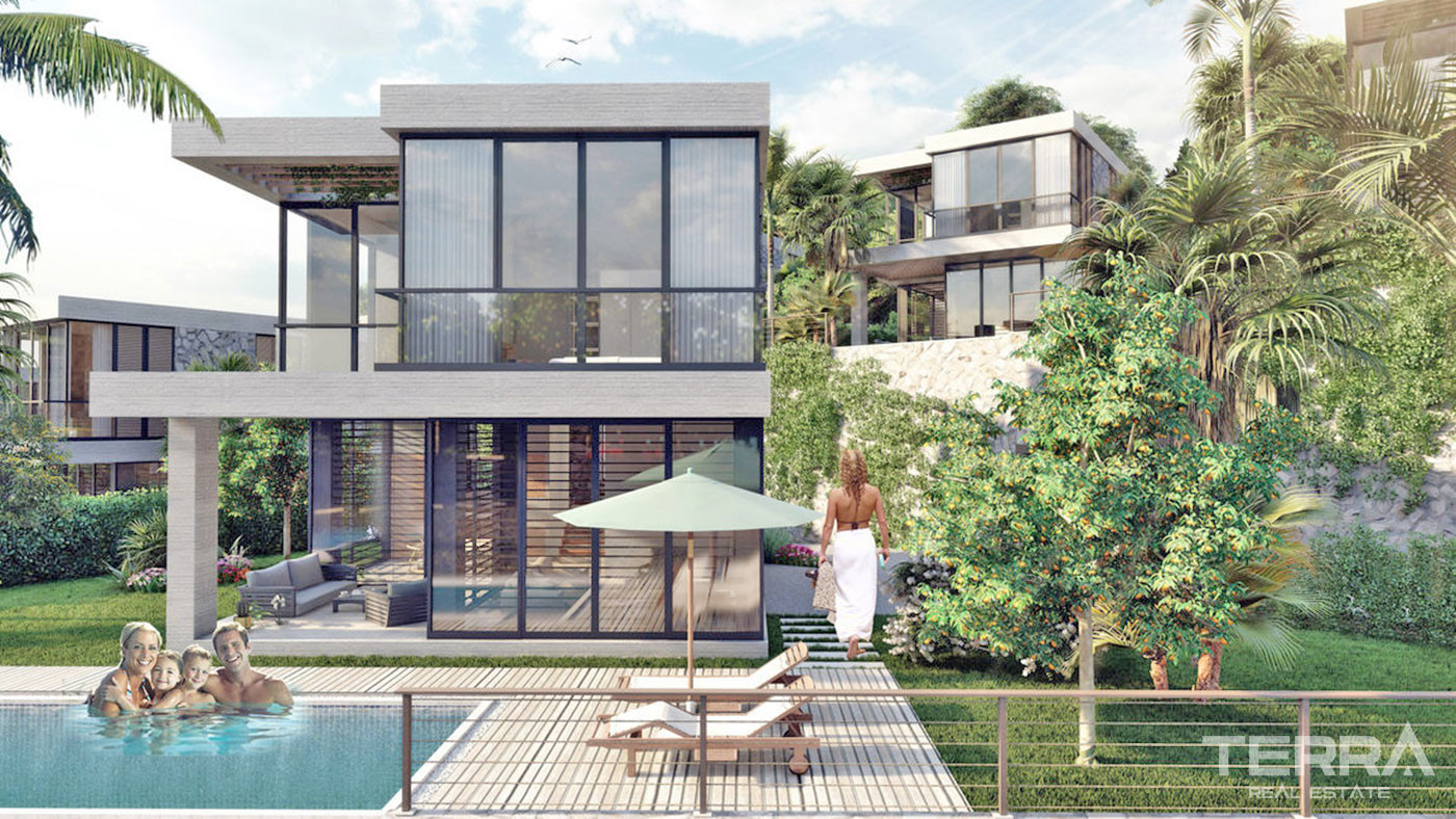 Contemporary Design Private Villas by the Sea in Bodrum, Güllük - 67595