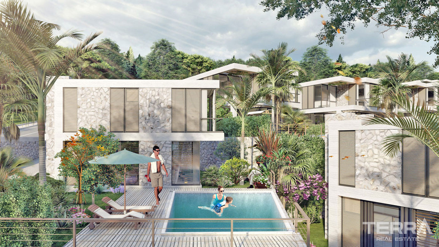 Contemporary Design Private Villas by the Sea in Bodrum, Güllük - 67597