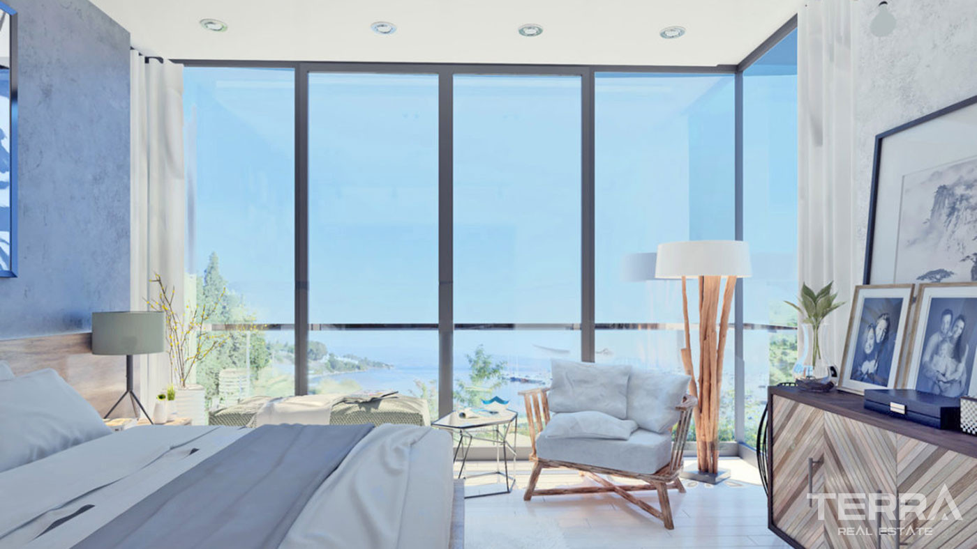 Contemporary Design Private Villas by the Sea in Bodrum, Güllük - 67605